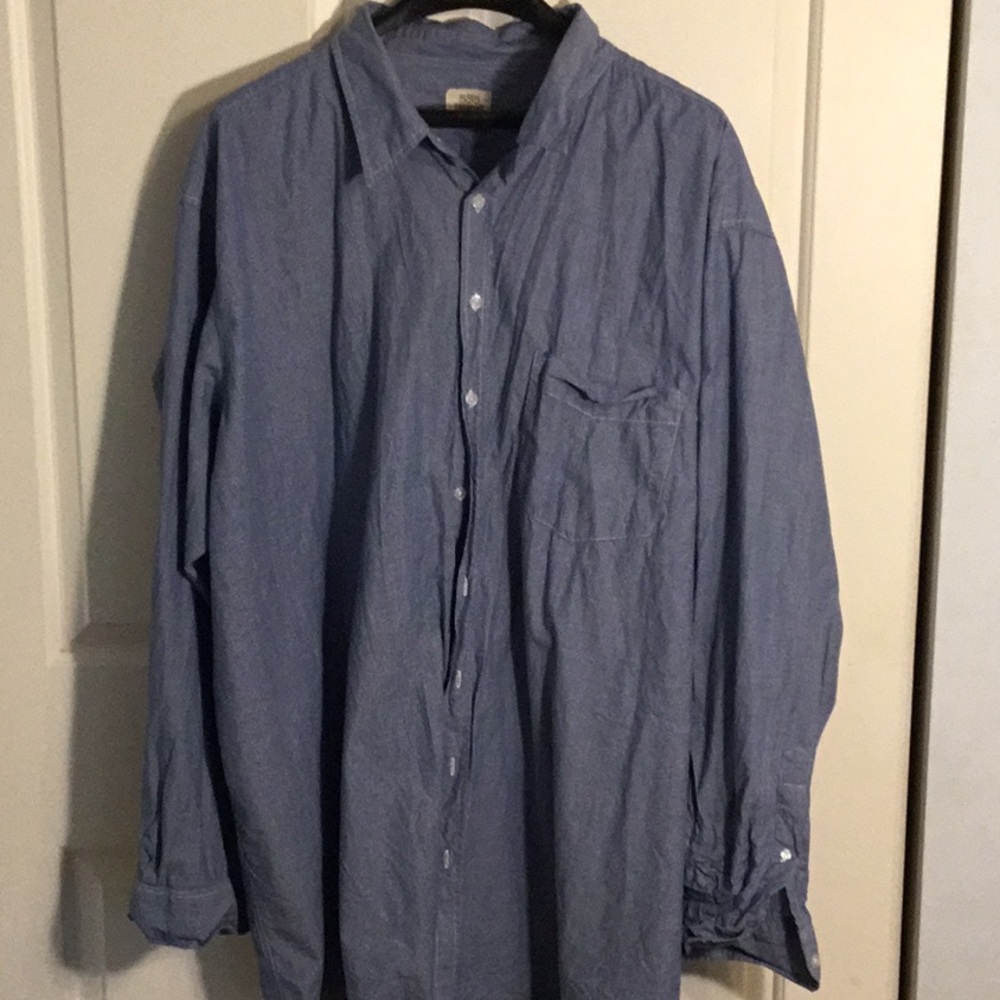 555 Turnpike 4XT blue button down